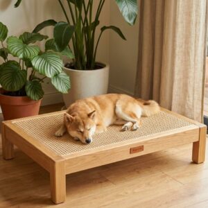 Kipupu 復古藤編透氣高架行軍床