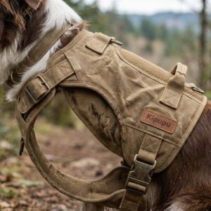 Kipupu 重磅油蠟帆布機能胸背帶 (工裝卡其)