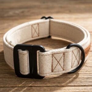 Kipupu 雙層加固重磅棉織帶項圈 (大型犬適用)